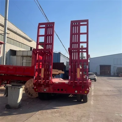 4 оси 100T стоманено полуремарке Lowboy